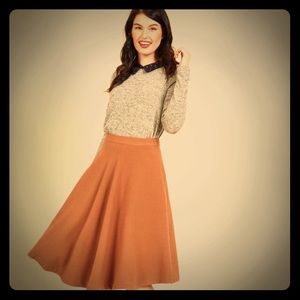 ModCloth Pink Martini Field Notable Skirt M NWOT
